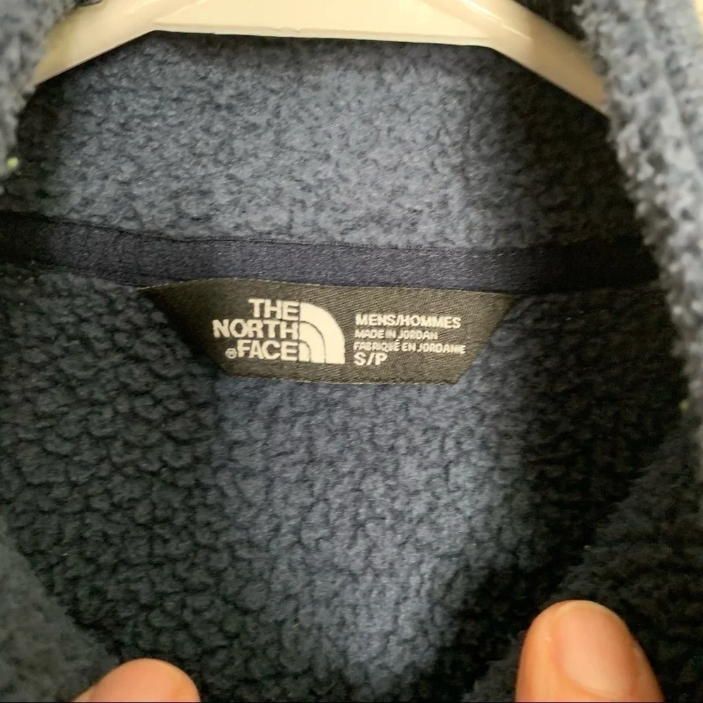 The North Face Mens Blue Fleece size Small Full zip